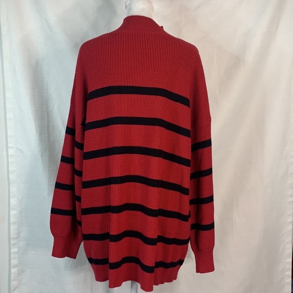 Calvin Klein Red Mock Turtleneck Sweater- NWT - Picture 9 of 14